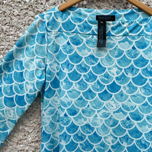 Mermaid Scale Print Dress by Charlies Project NWT - Picture 2 of 9